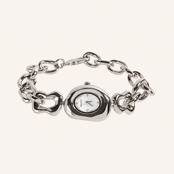 Reloj Orquidea Plateada